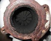 heavily carboned turbocharger failure 